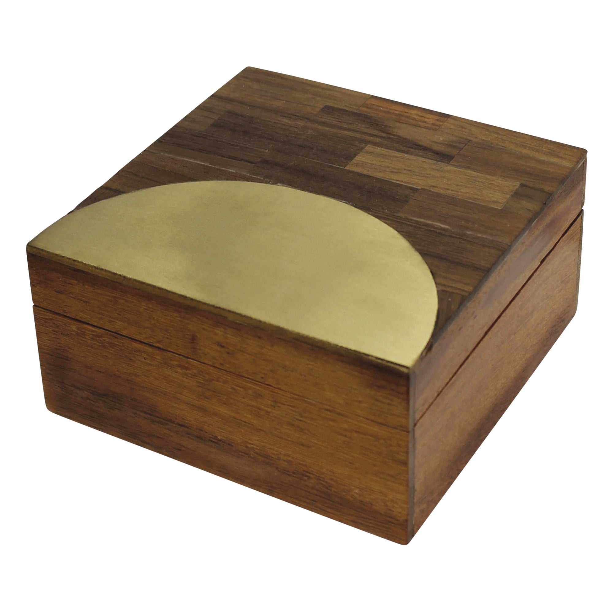 Box - Teak and Brass