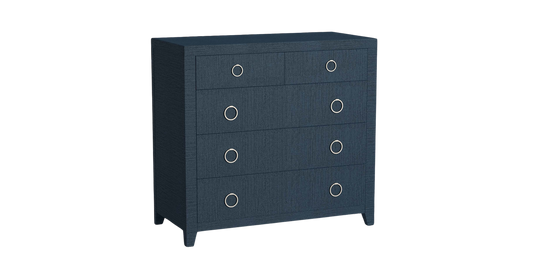 Ventura Chest-Pacific Blue Raffia - Chapin Furniture