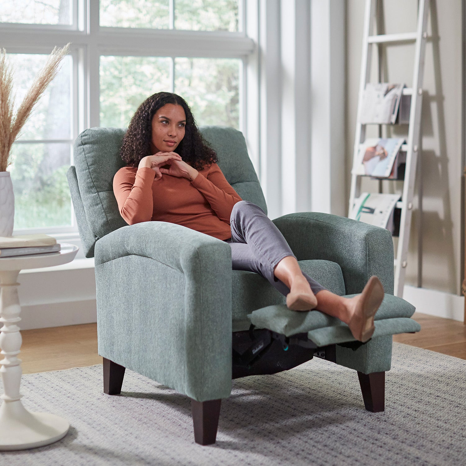 Wynne High Leg Recliner- Custom - Chapin Furniture