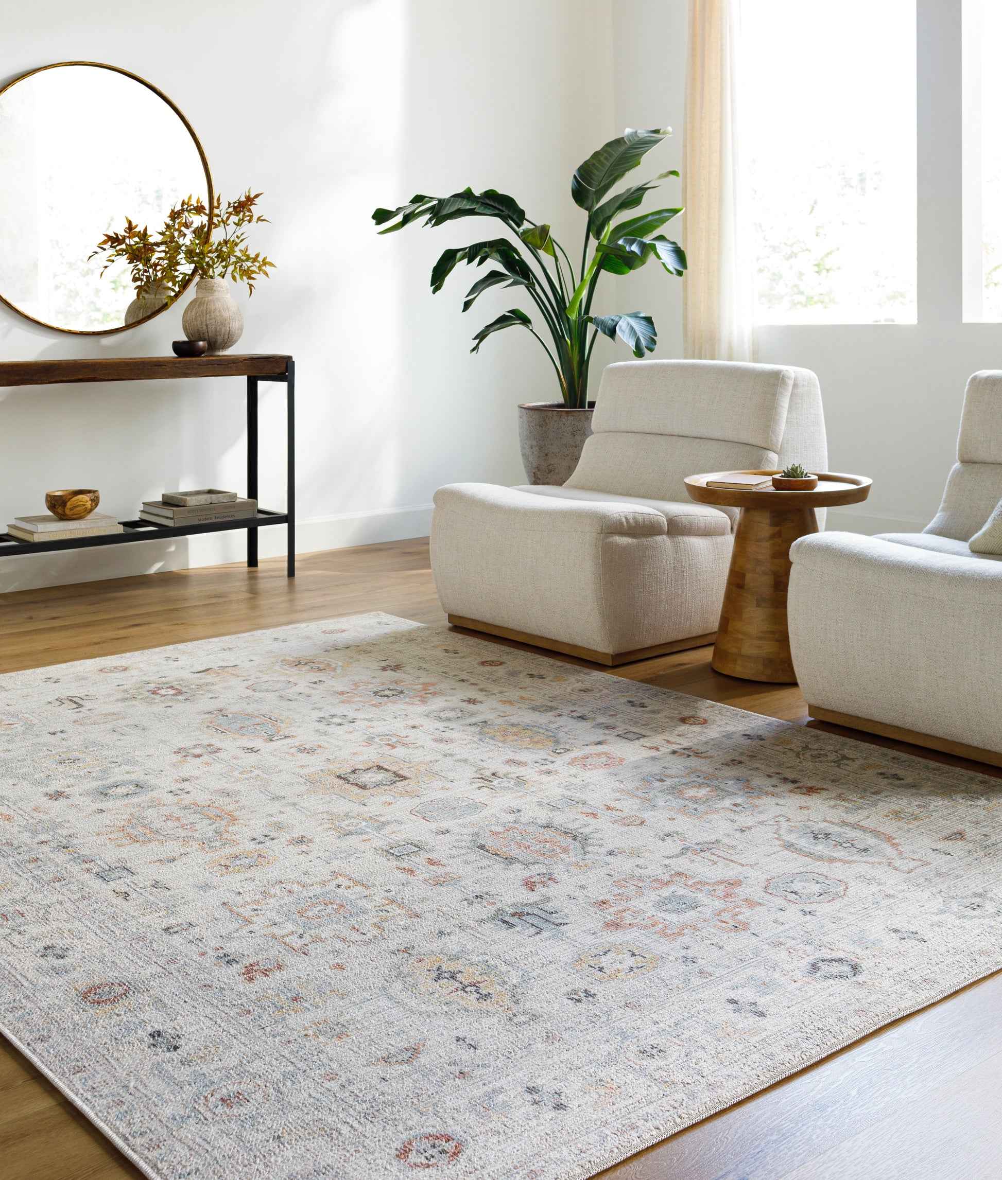 PNW Home Spokane PNWSP-2300 Rug- Ivory, Pink - Chapin Furniture