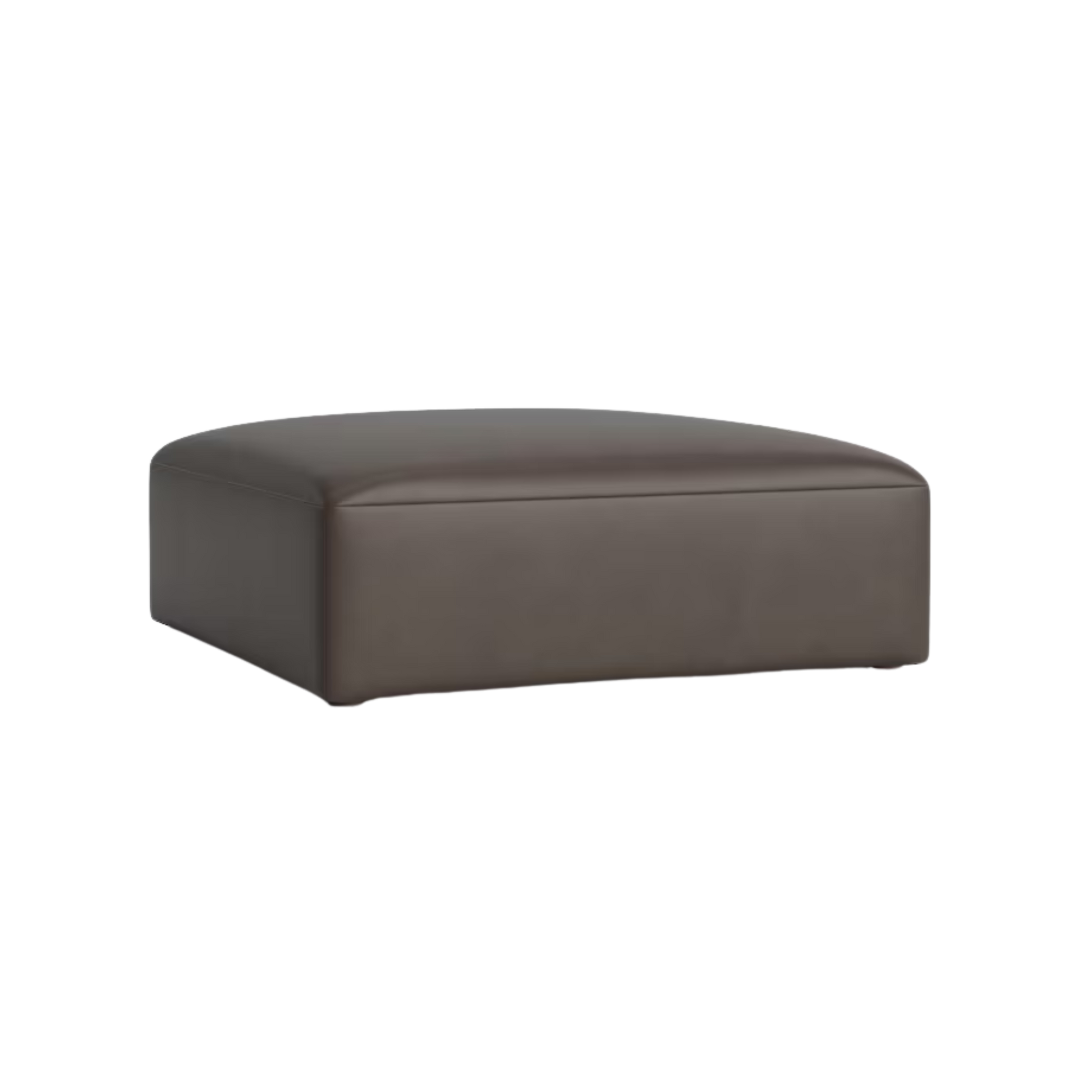 Clyde Leather Ottoman - Custom - Chapin Furniture