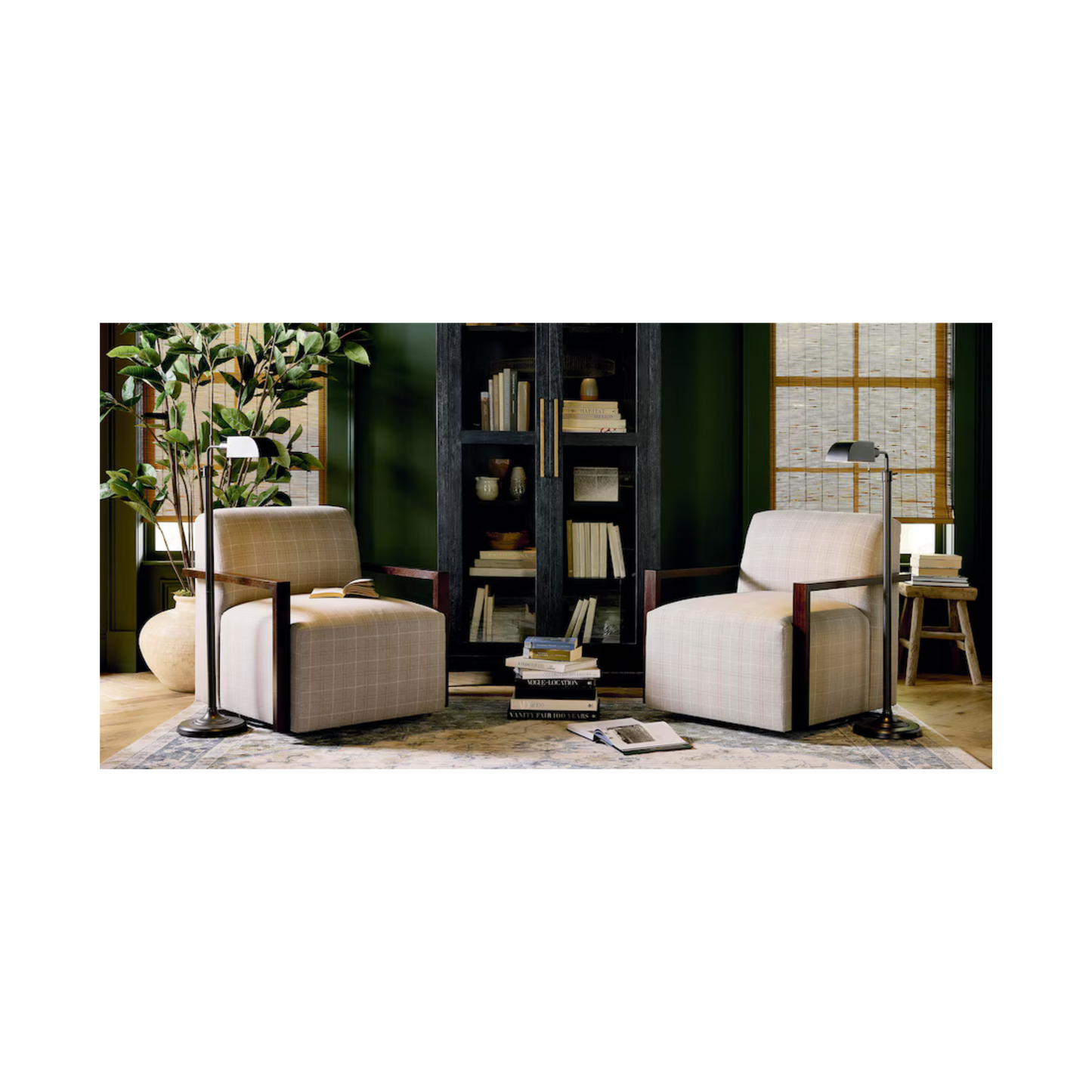 Creswell Wood Arm Swivel Chair - Custom - Chapin Furniture