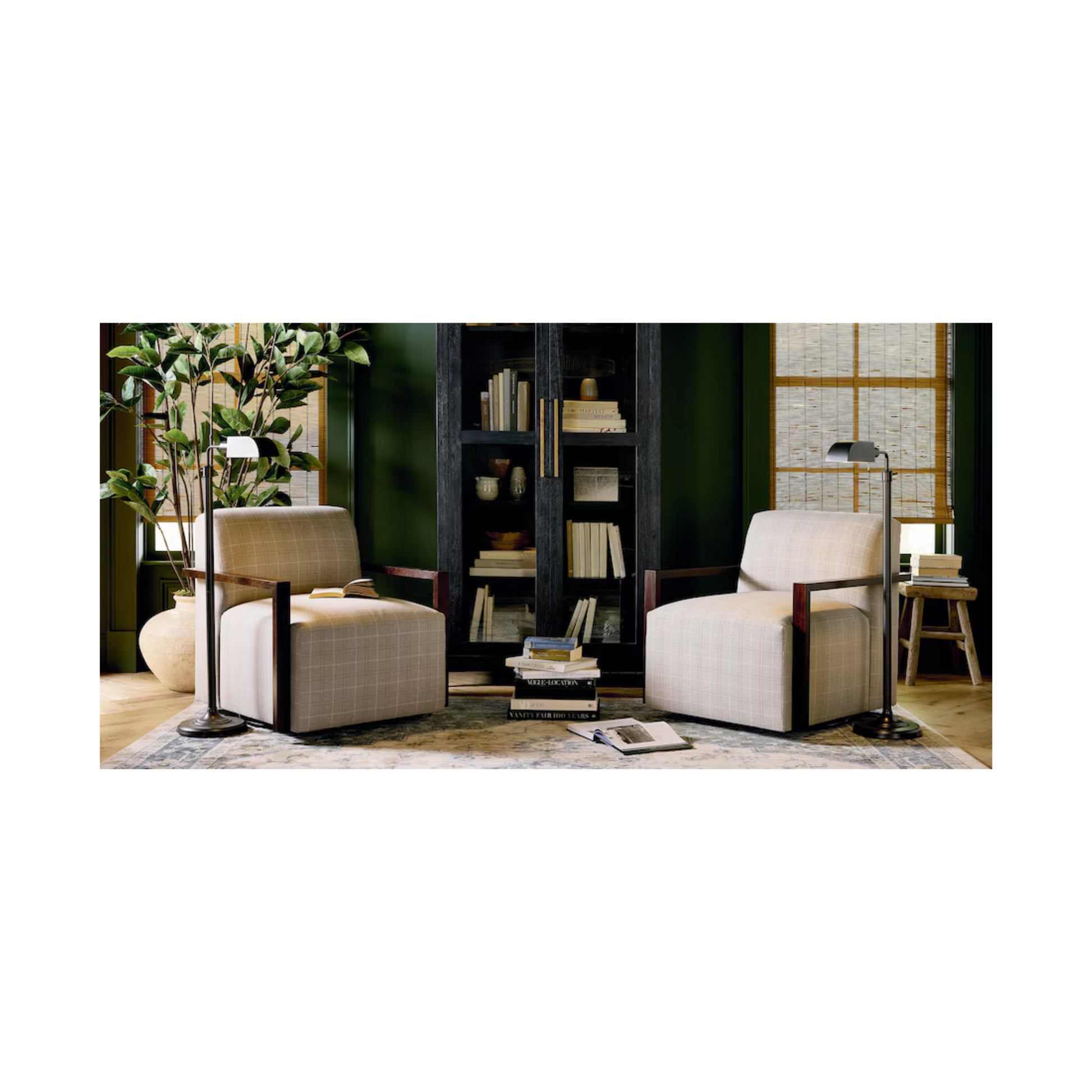 Creswell Wood Arm Swivel Chair - Custom - Chapin Furniture