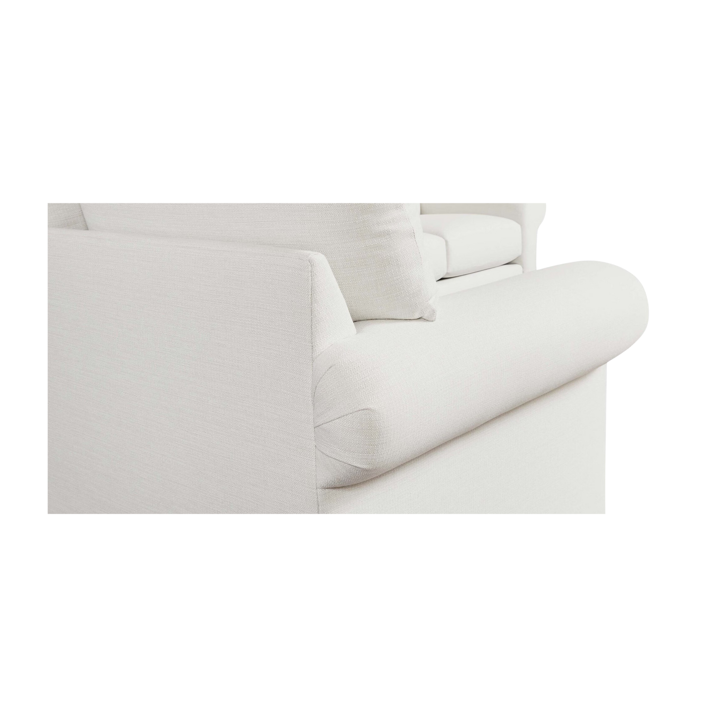 Hanover Roll Arm L-Shaped Sectional - Bellaire Cloud - Chapin Furniture