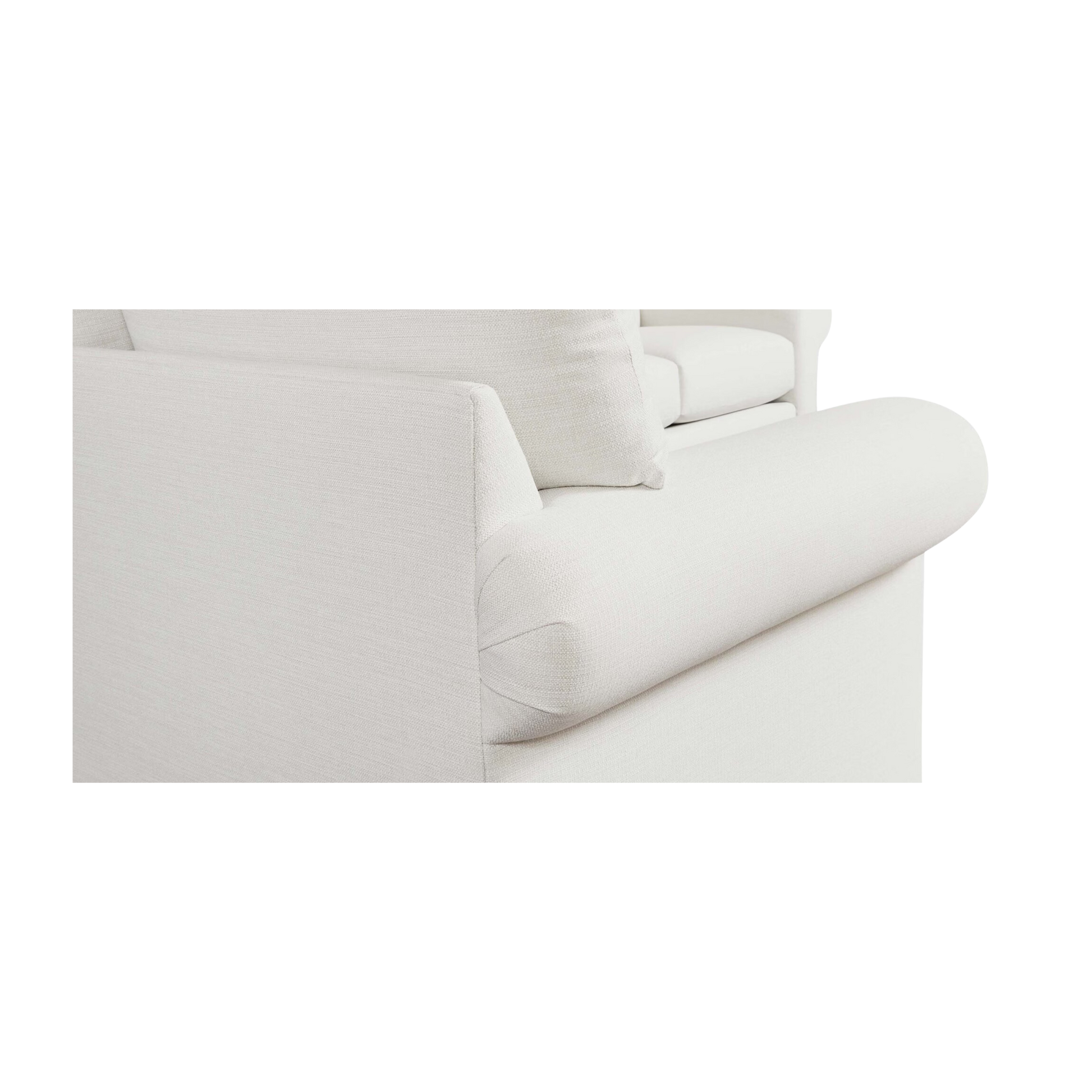 Hanover Roll Arm L-Shaped Sectional - Bellaire Cloud - Chapin Furniture