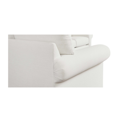 Hanover Roll Arm L-Shaped Sectional - Bellaire Cloud - Chapin Furniture