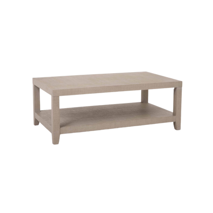 Ventura Raffia Rectangle Cocktail Table - Sand Grey - Chapin Furniture