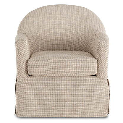 Meg Slipcovered Swivel Chair- Custom - Chapin Furniture