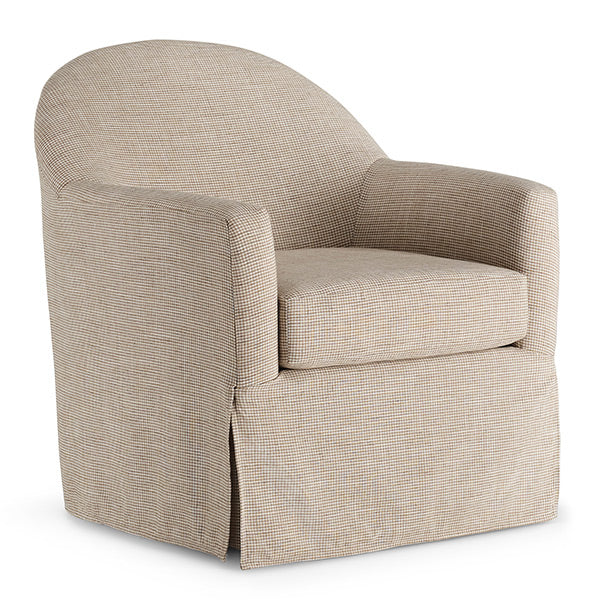 Meg Slipcovered Swivel Chair- Custom - Chapin Furniture