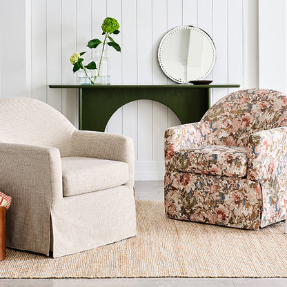 Meg Slipcovered Swivel Chair- Custom - Chapin Furniture