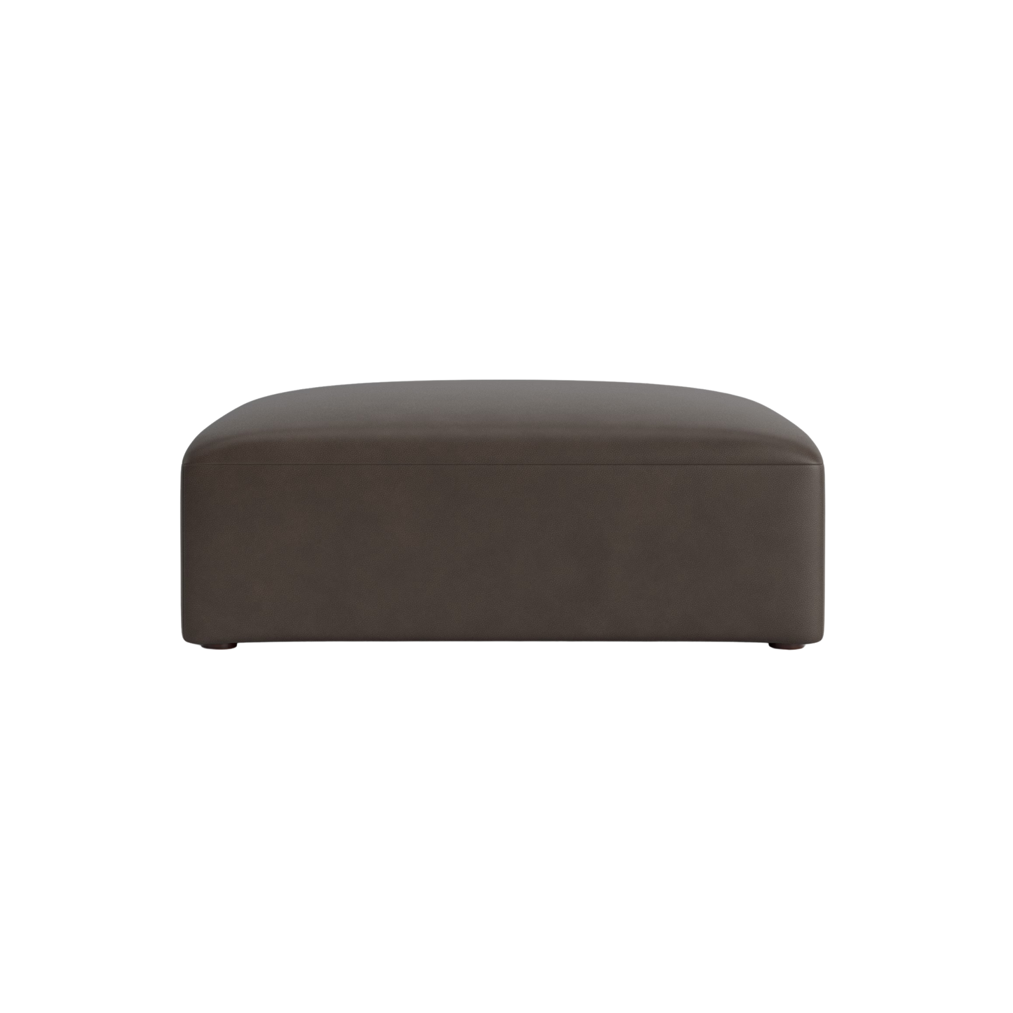 Clyde Leather Ottoman - Custom - Chapin Furniture