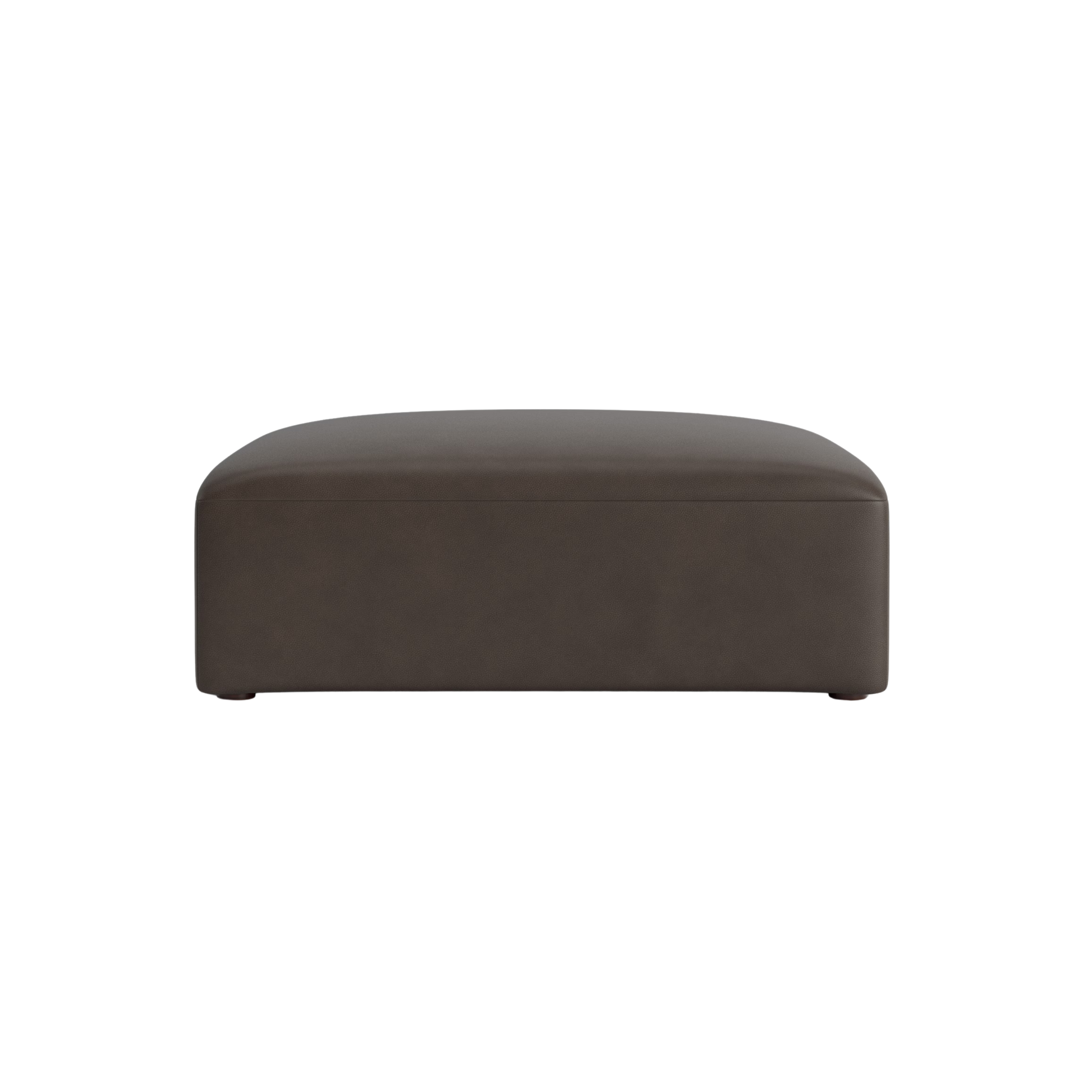 Clyde Leather Ottoman - Custom - Chapin Furniture