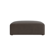 Clyde Leather Ottoman - Custom - Chapin Furniture