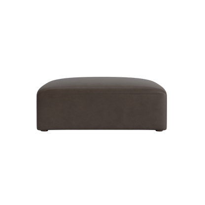 Clyde Leather Ottoman - Custom - Chapin Furniture