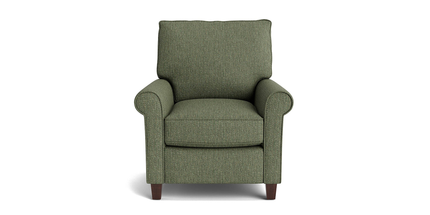 Oswell Roll Arm Accent Chair- Custom - Chapin Furniture