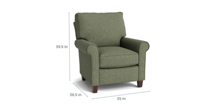 Oswell Roll Arm Accent Chair- Custom - Chapin Furniture