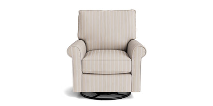 Oswell Roll Arm Swivel Glider Chair- Custom - Chapin Furniture