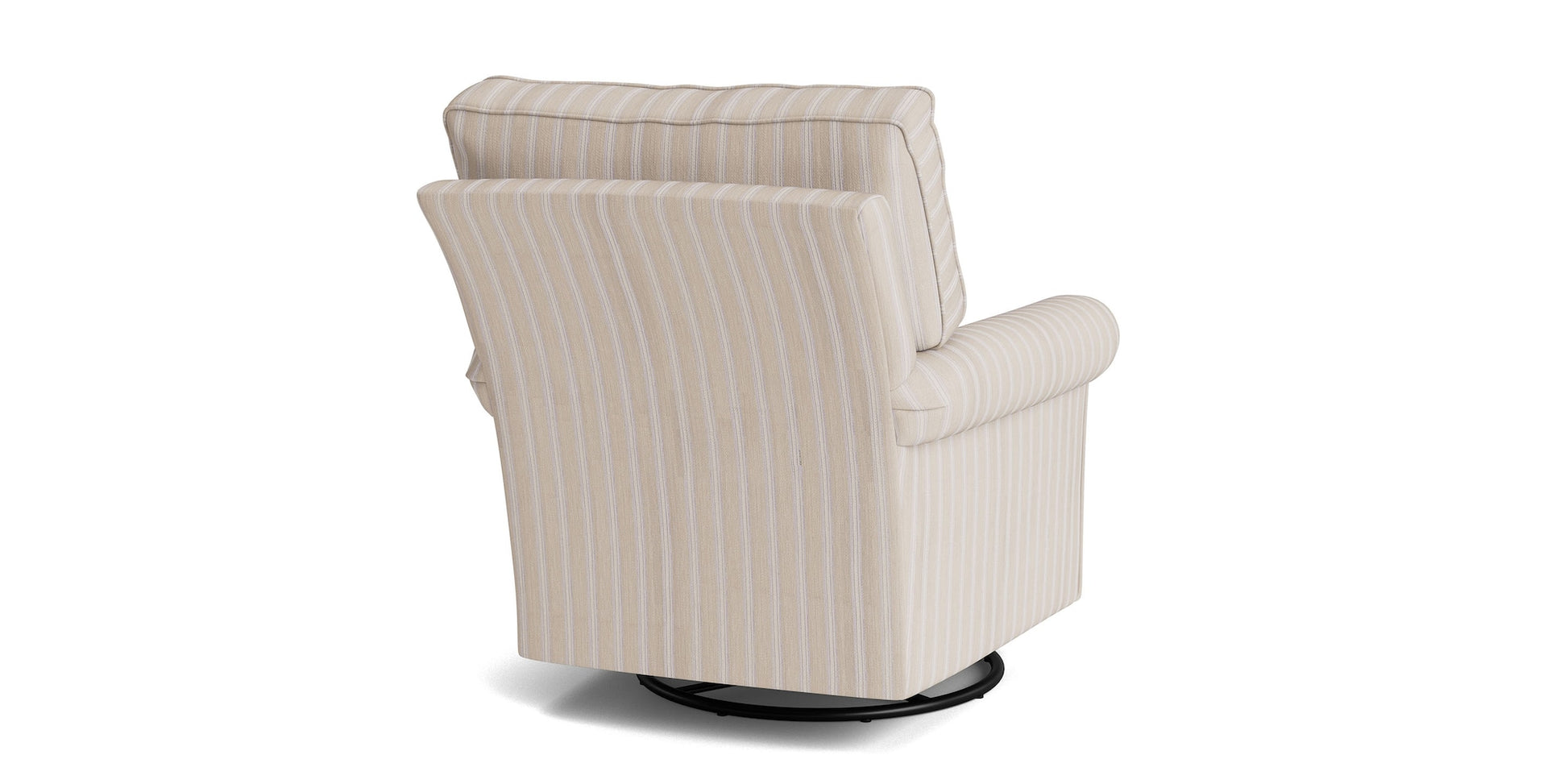 Oswell Roll Arm Swivel Glider Chair- Custom - Chapin Furniture