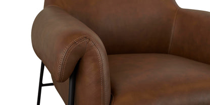 Richfield Leather Accent Chair- Cork Leather - Chapin Furniture