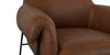 Richfield Leather Accent Chair- Cork Leather - Chapin Furniture