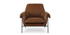 Richfield Leather Accent Chair- Cork Leather - Chapin Furniture