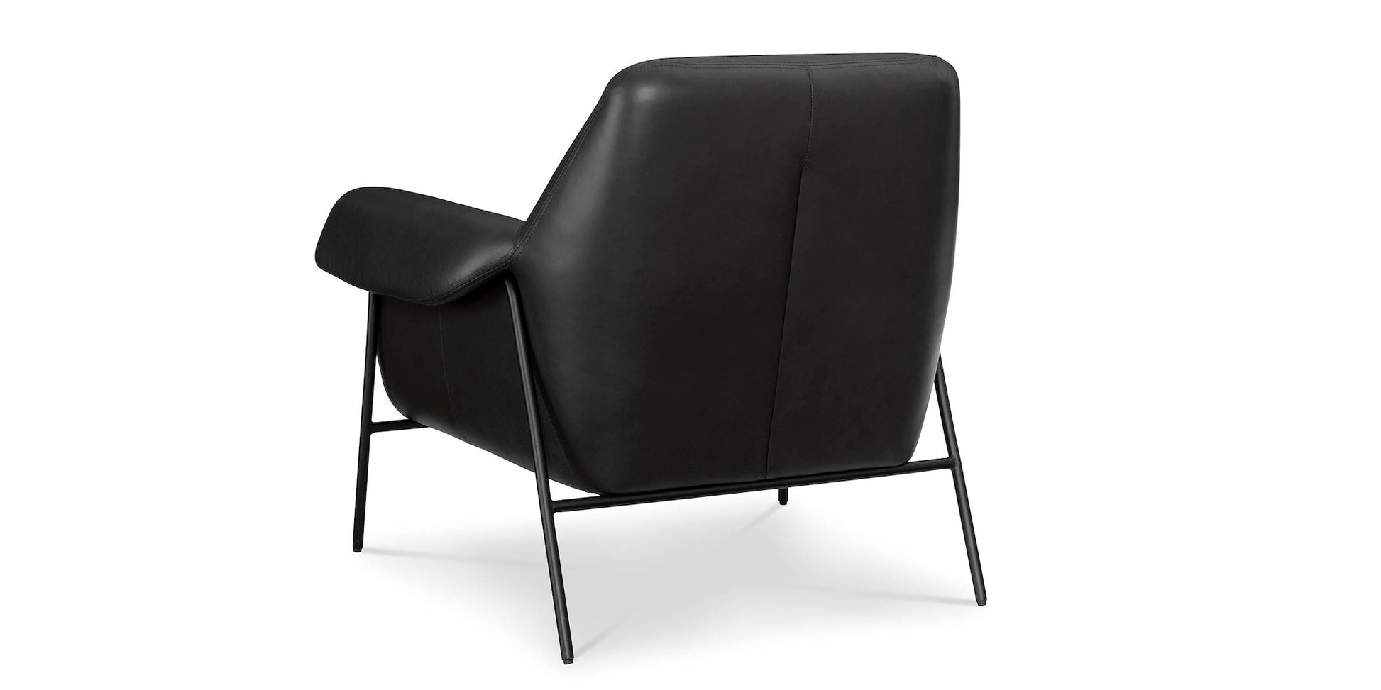 Richfield Leather Accent Chair- Midnight Leather - Chapin Furniture