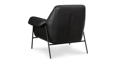 Richfield Leather Accent Chair- Midnight Leather - Chapin Furniture