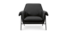 Richfield Leather Accent Chair- Midnight Leather - Chapin Furniture