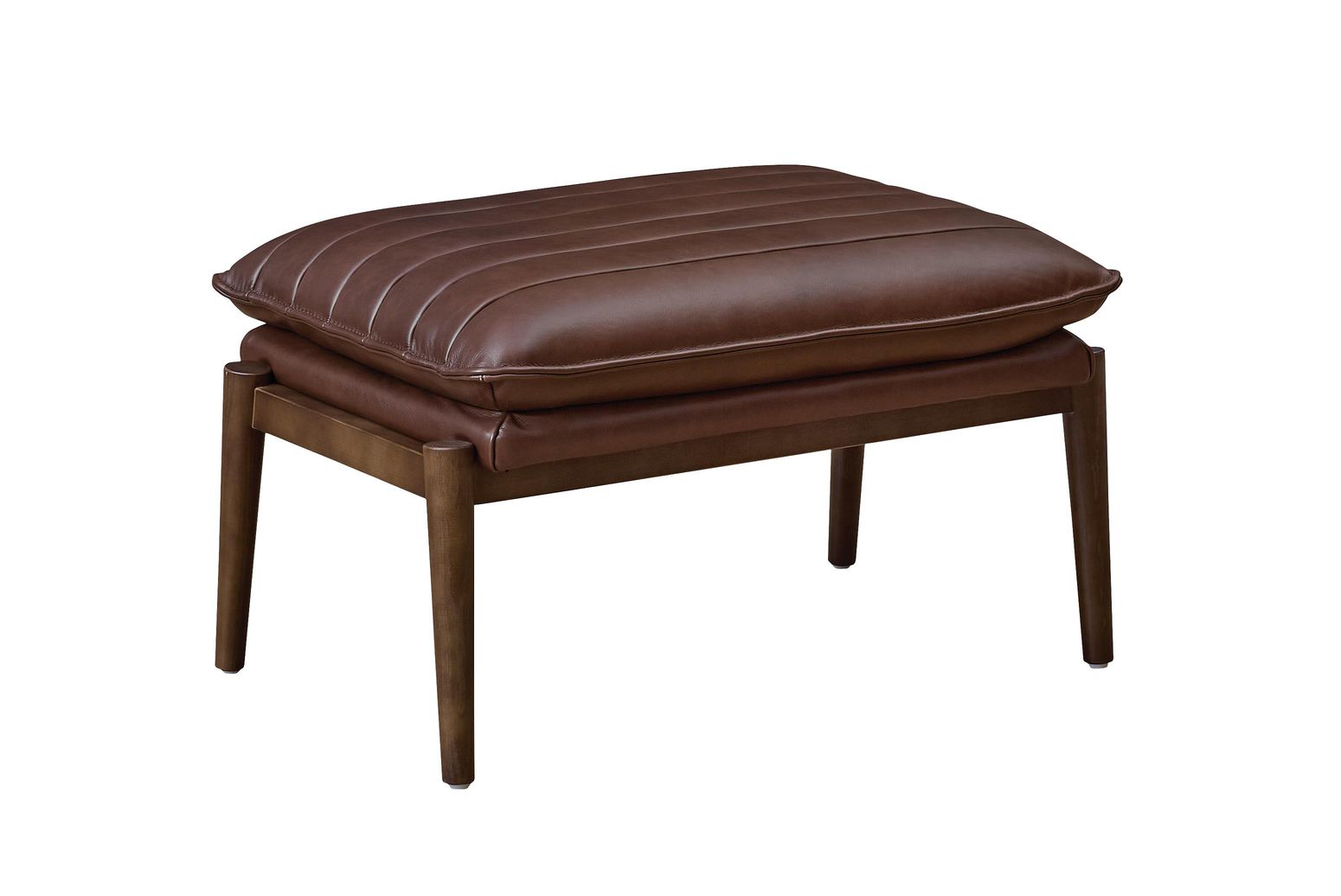 Ellis Leather Ottoman - Chapin Furniture
