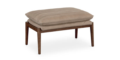 Ellis Leather Ottoman - Chapin Furniture