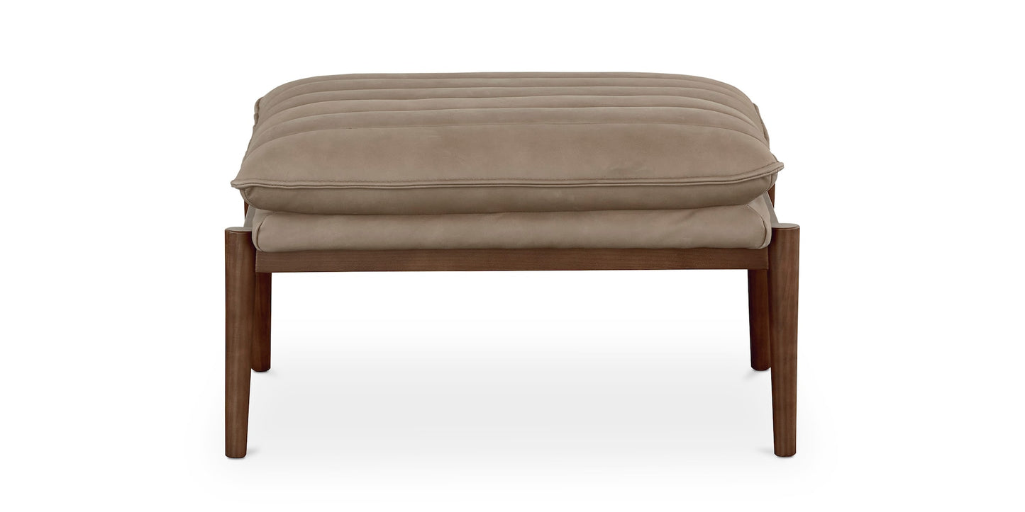 Ellis Leather Ottoman - Chapin Furniture