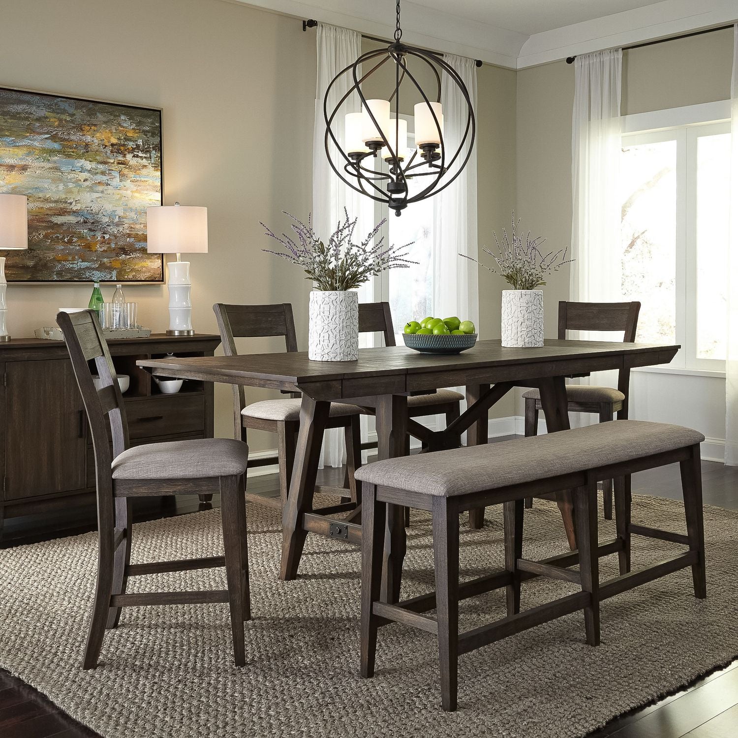 Double Bridge Gathering Dining Table Set - Chapin Furniture