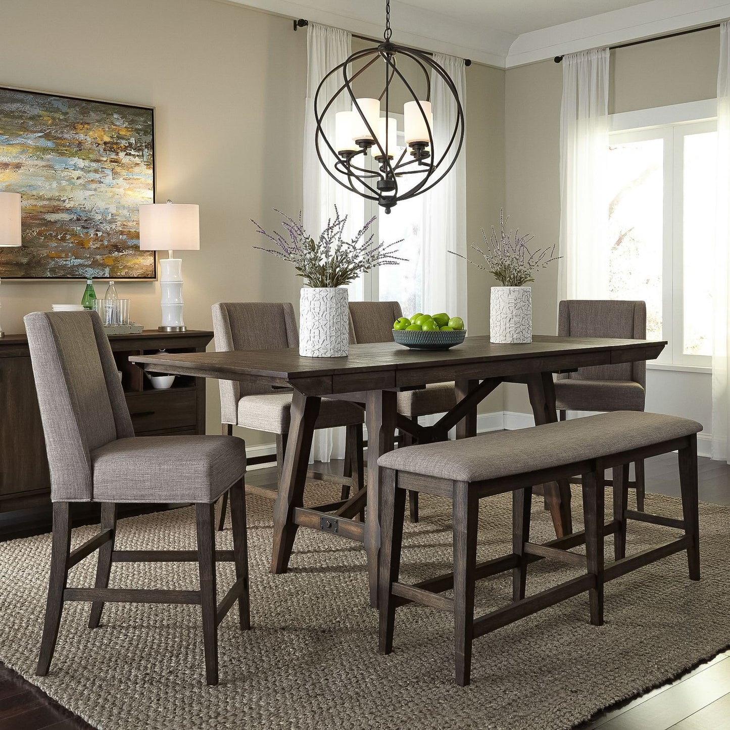 Double Bridge Gathering Dining Table Set - Chapin Furniture