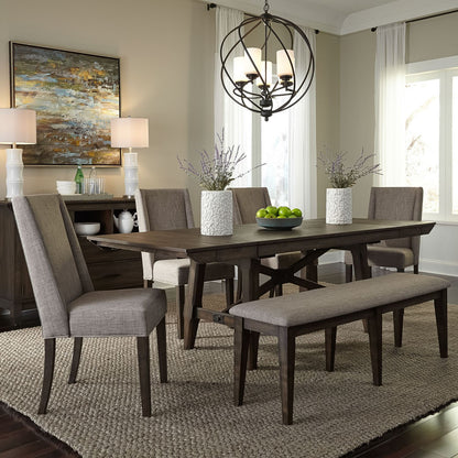 Double Bridge Trestle Dining Table Set - Chapin Furniture