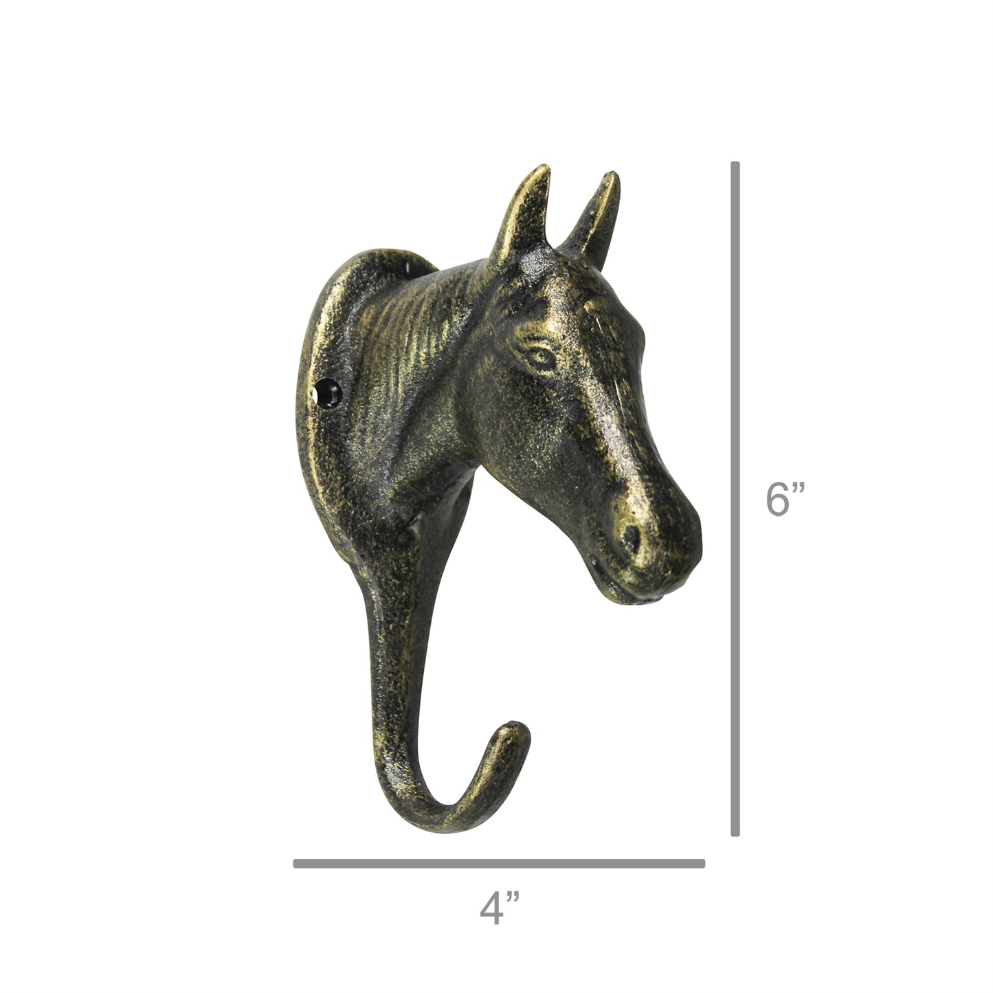 Horse Wall Hook - Cast Iron - Bronze - Chapin Furniture