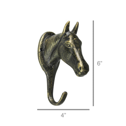 Horse Wall Hook - Cast Iron - Bronze - Chapin Furniture