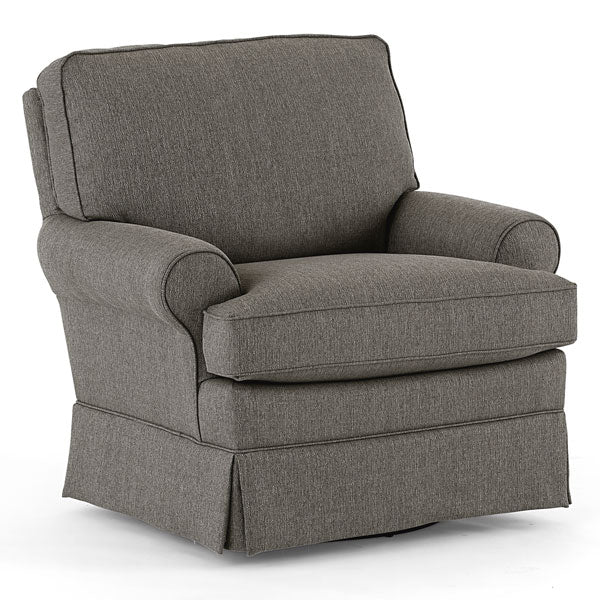 Quinn Swivel Glider Chair With Ottoman Option- Custom - Chapin Furniture