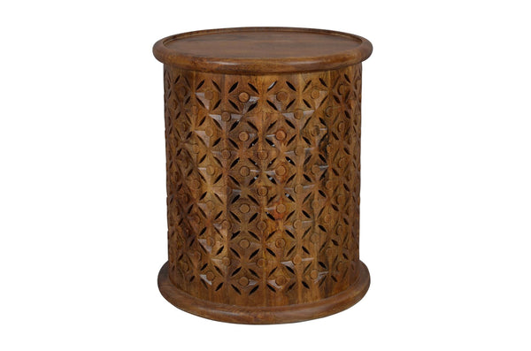 Decker Small Drum Table - Mango - Chapin Furniture