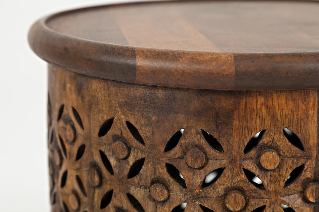 Decker Large Drum Table - Mango - Chapin Furniture