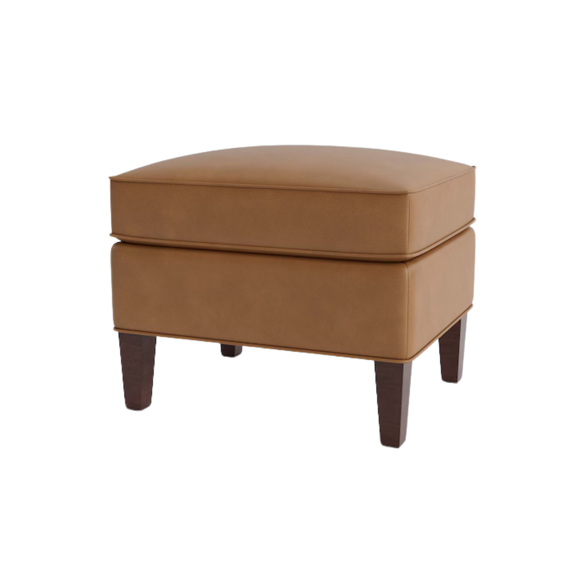 Kent Leather Ottoman - Custom - Chapin Furniture