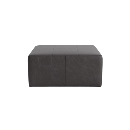 Kelly 38" Square Leather Ottoman - Custom - Chapin Furniture