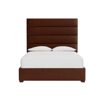 Parkton Leather Upholstered Bed - Custom - Chapin Furniture