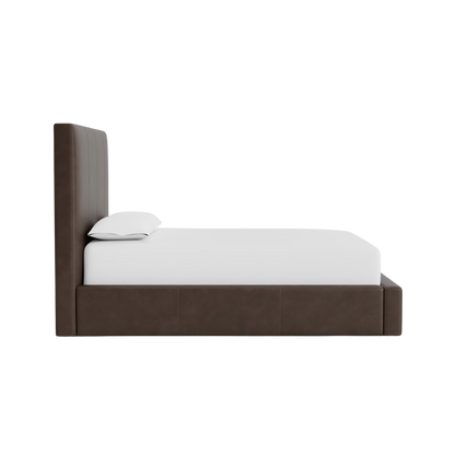 Eden Leather Upholstered Platform Bed 48" - Custom - Chapin Furniture
