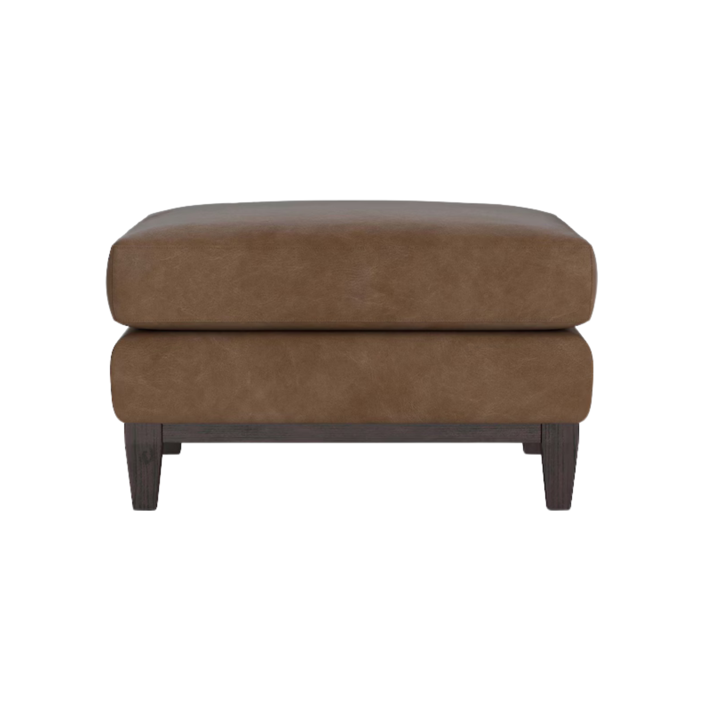 Sanford Leather Ottoman - Custom - Chapin Furniture