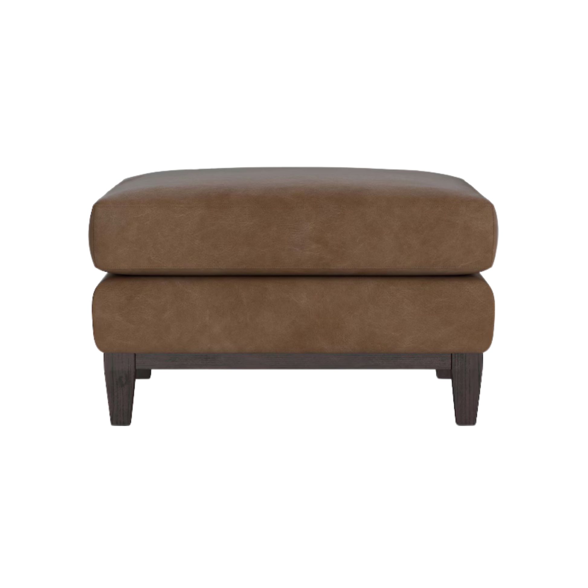 Sanford Leather Ottoman - Custom - Chapin Furniture