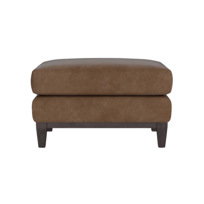 Sanford Leather Ottoman - Custom - Chapin Furniture
