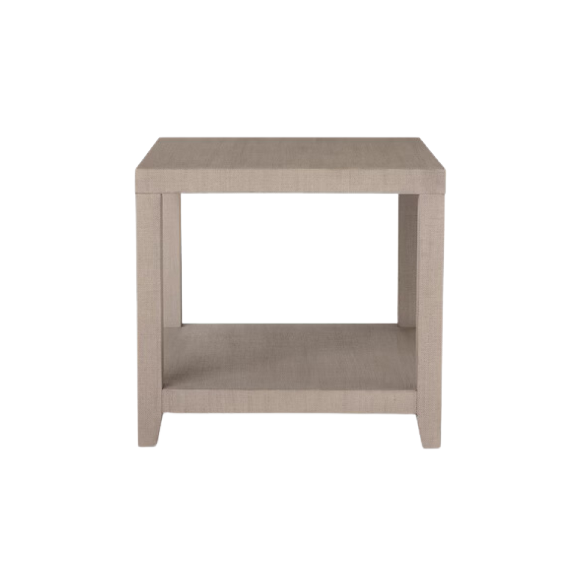 Ventura Raffia Square End Table - Sand Grey - Chapin Furniture