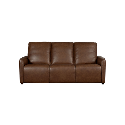 Everett Leather Reclining Sofa - Cork Leather - Chapin Furniture