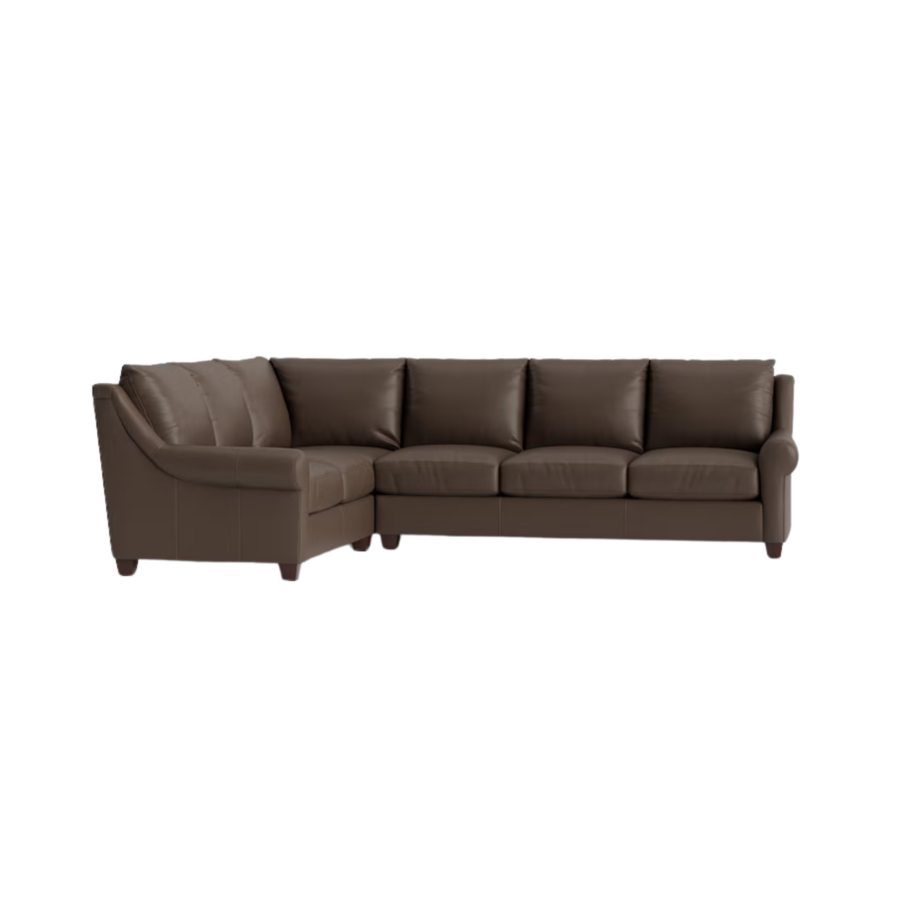 Ellery Roll Arm L-Shaped Sectional Sofa - Thumbnail 3