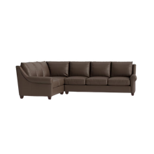 Ellery Leather Roll Arm L-Shaped Sectional - Custom - Chapin Furniture